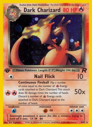 Dark Charizard 004/82 - Team Rocket 1st Edition Holofoil