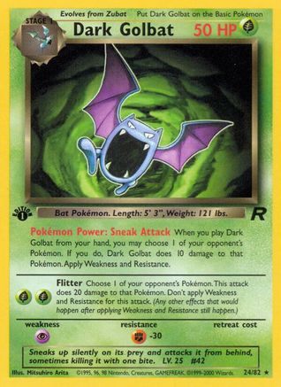 Dark Golbat 024/82 - Team Rocket 1st Edition