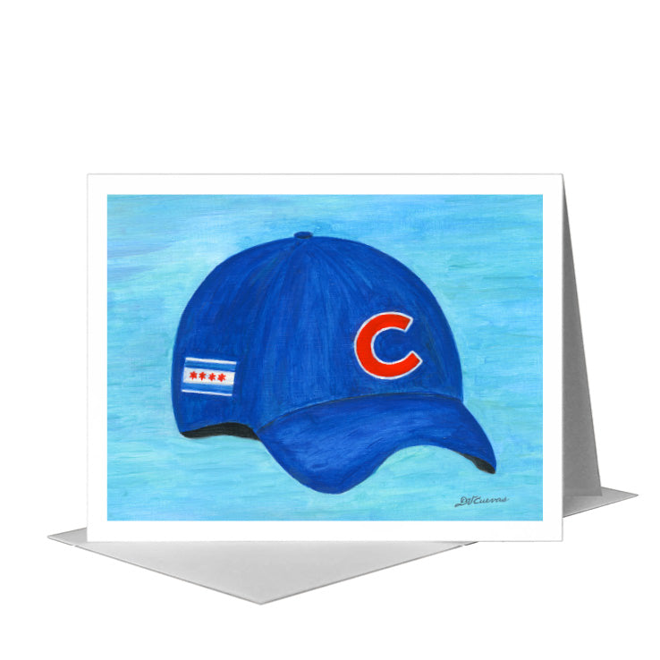 Cubs Hat, Greeting Card (#8461B)