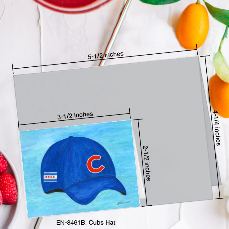 Cubs Hat, Greeting Card (#8461B)
