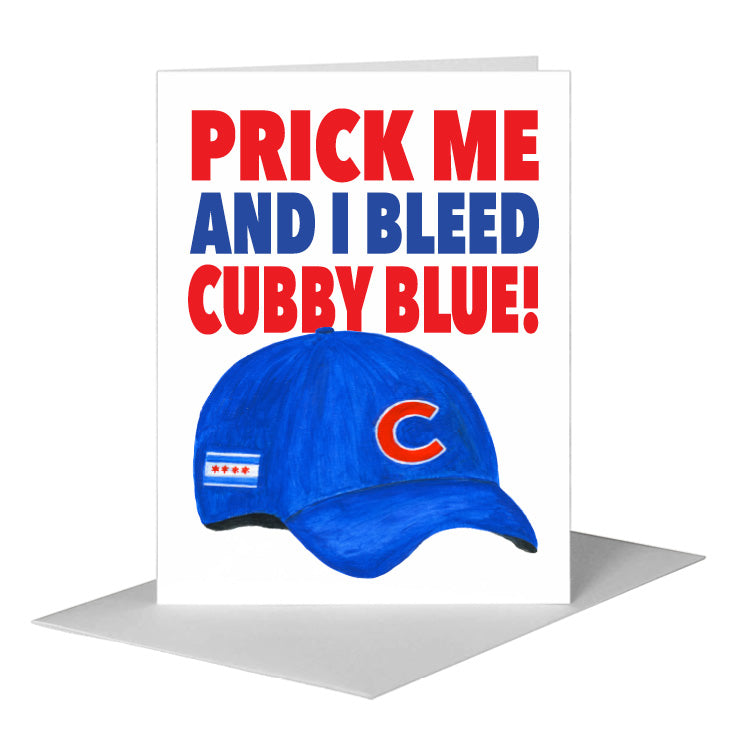 Cubs Hat, Greeting Card (#8461C)
