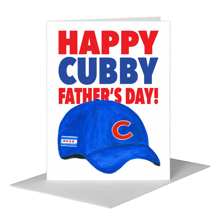 Cubs Hat, Greeting Card (#8461D)