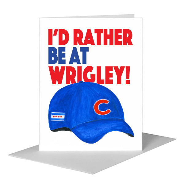 Cubs Hat, Greeting Card (#8461G)