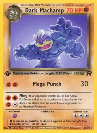 Dark Machamp 027/82 - Team Rocket 1st Edition