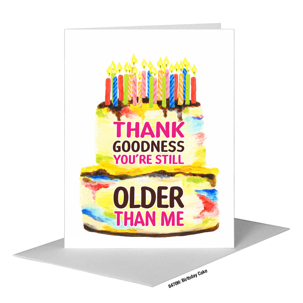 Birthday Cake, Greeting Card (#8470H)