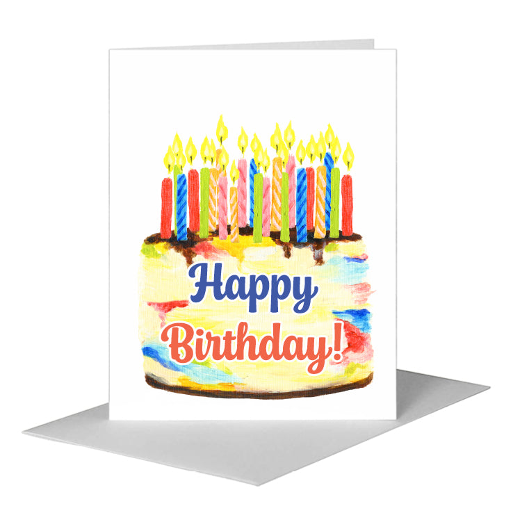 Birthday Cake, Greeting Card (#8470M)