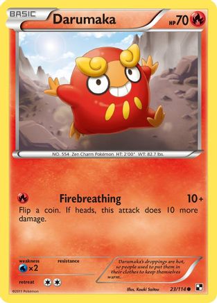 Darumaka 023/114 - Black and White Reverse Holofoil