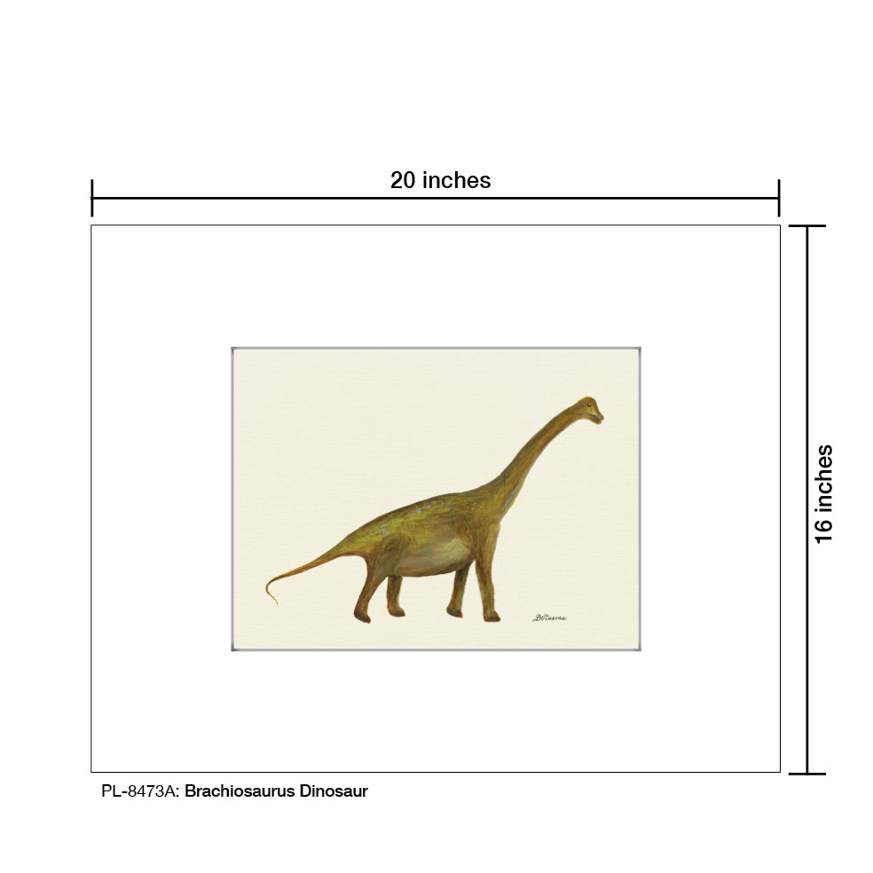 Brachiosaurus Dinosaur, Print (#8473A)