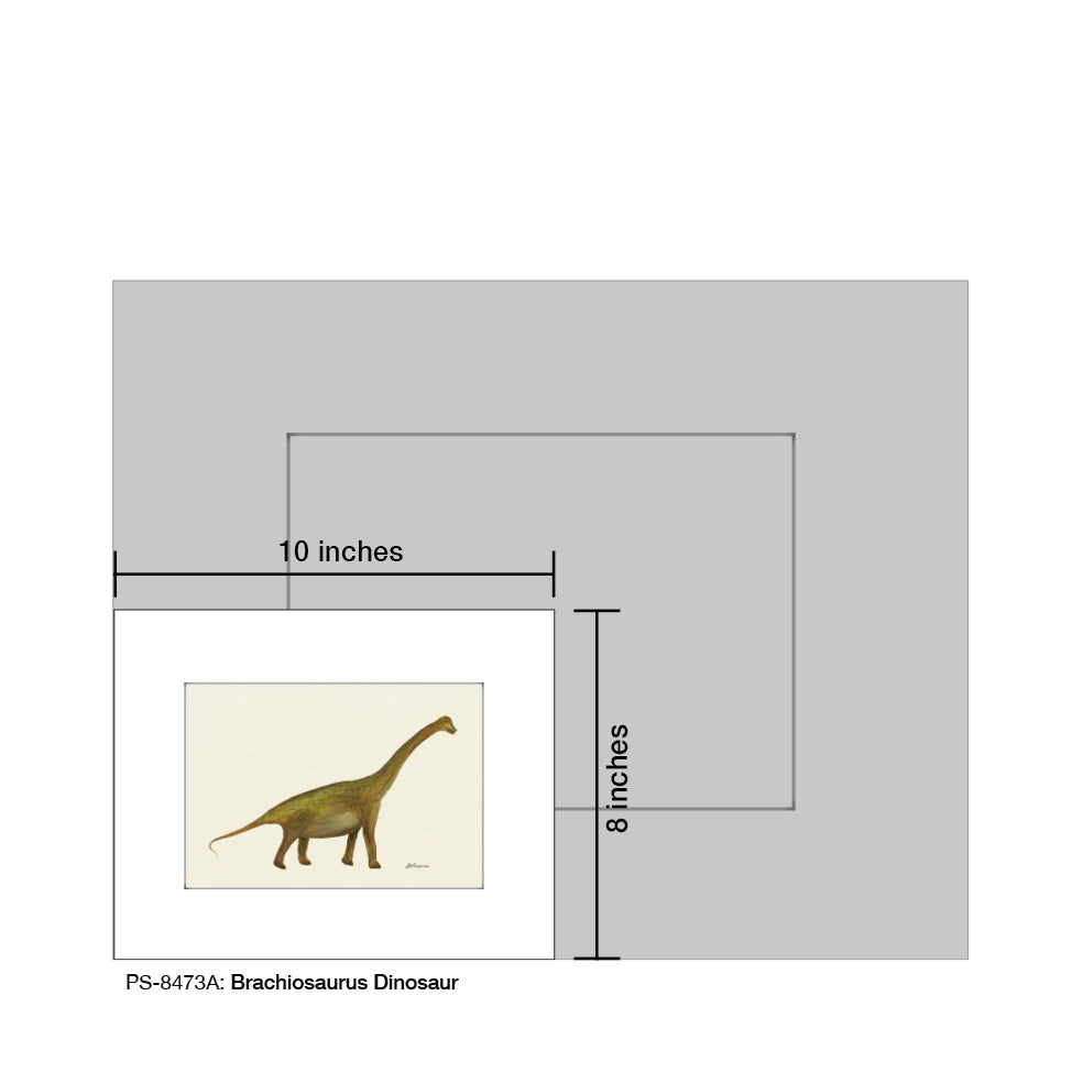 Brachiosaurus Dinosaur, Print (#8473A)