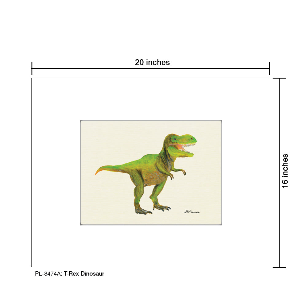 T-Rex Dinosaur, Print (#8474A)