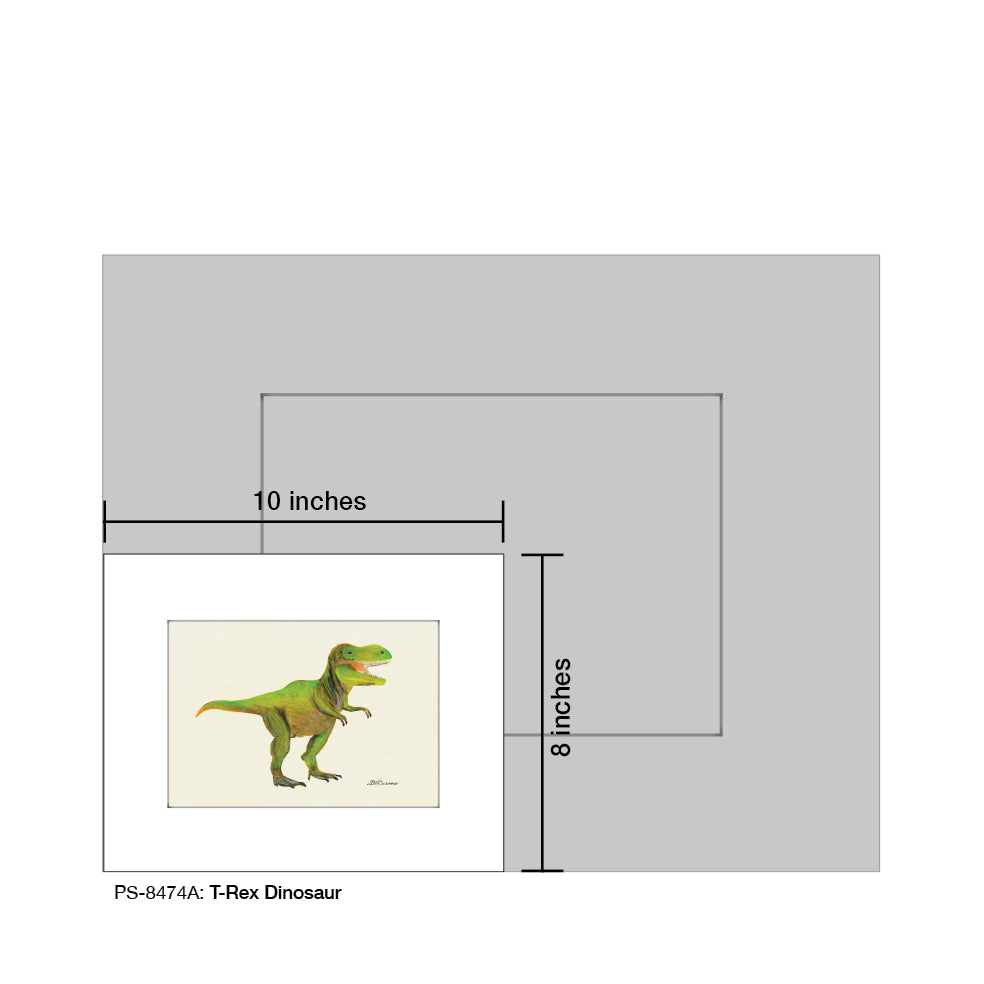 T-Rex Dinosaur, Print (#8474A)