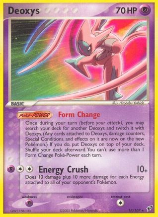 Deoxys (Attack Forme) 017/107 - Deoxys Reverse Holofoil