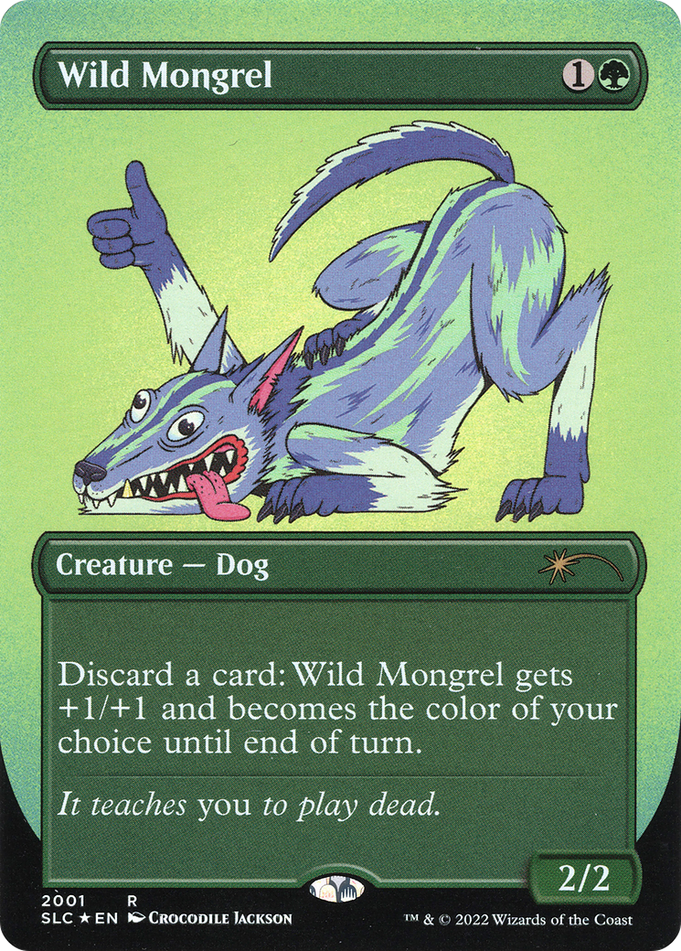 Wild Mongrel (SLC-2001) - Secret Lair 30th Anniversary Countdown Kit (Borderless)