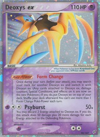 Deoxys ex (Attack Forme) 098/107 - Deoxys Holofoil