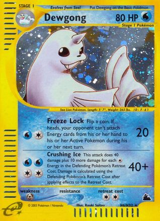 Dewgong 0H6/144 - Skyridge Holofoil