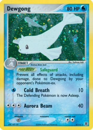 Dewgong 003/112 - FireRed & LeafGreen Reverse Holofoil