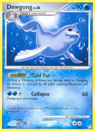 Dewgong 045/123 - Mysterious Treasures Reverse Holofoil