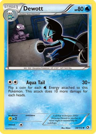 Dewott 038/113 - Legendary Treasures Reverse Holofoil