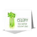 Celery, Greeting Card (#8479CA)