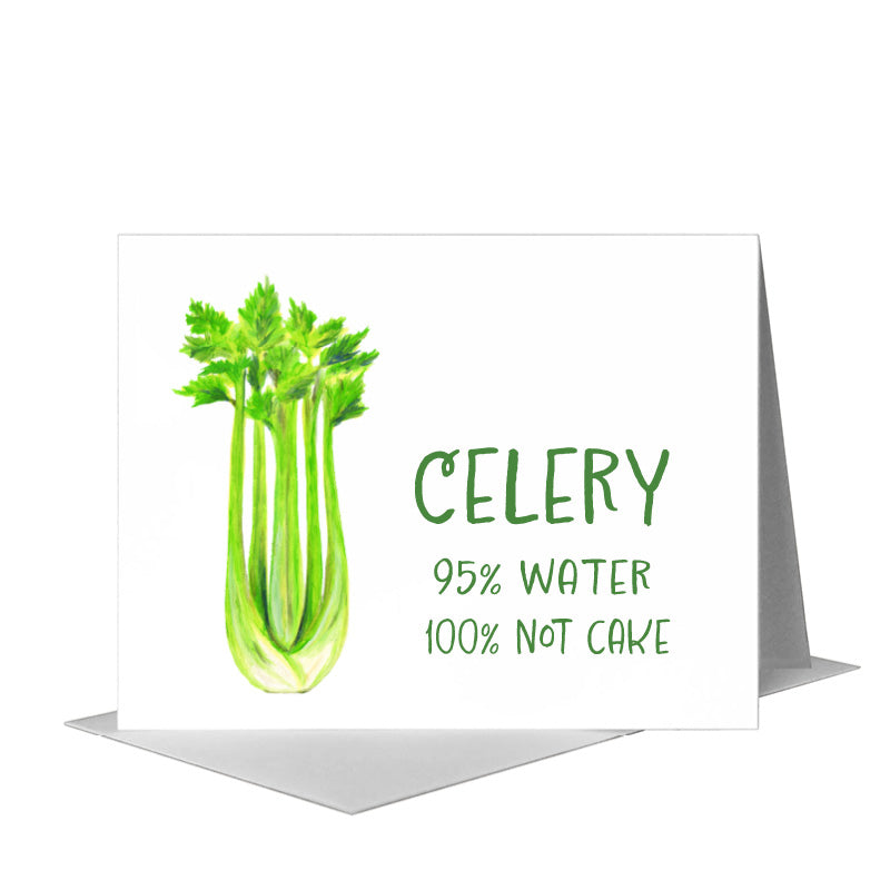 Celery, Greeting Card (#8479CA)