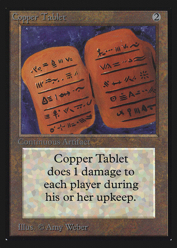 Copper Tablet (CED-) - Collectors' Edition