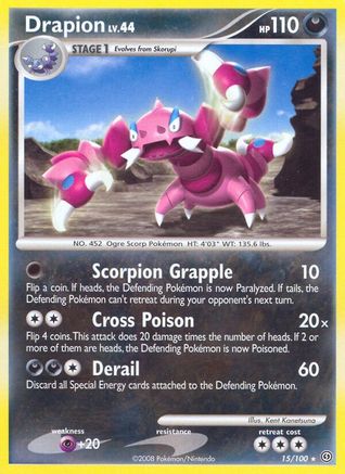 Drapion 015/100 - Stormfront Reverse Holofoil