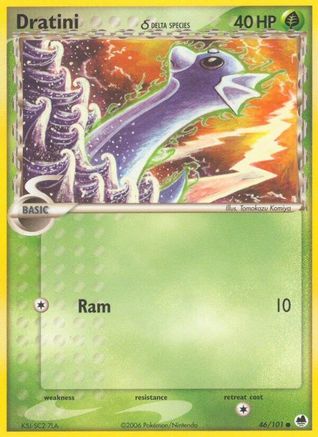 Dratini (Delta Species) 046/101 - Dragon Frontiers Reverse Holofoil