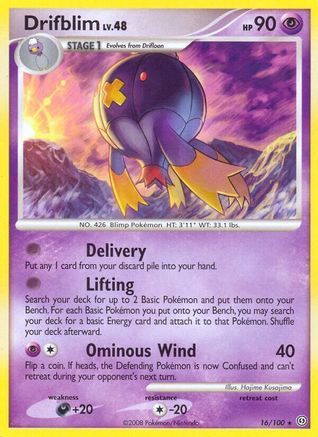 Drifblim 016/100 - Stormfront Reverse Holofoil