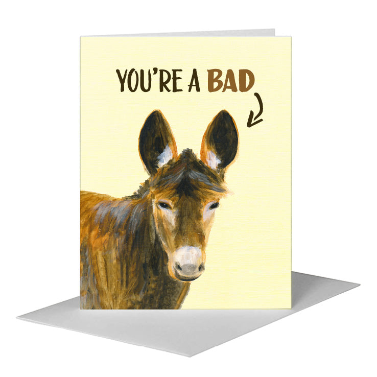 Donkey, Greeting Card (#8496FC)