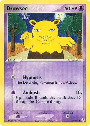 Drowsee 032/112 - FireRed & LeafGreen Reverse Holofoil