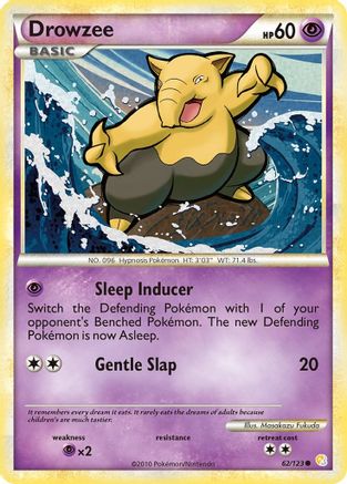 Drowzee 062/123 - HeartGold SoulSilver Reverse Holofoil