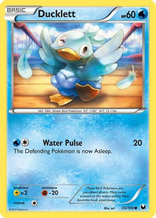 Ducklett 035/108 - Dark Explorers Reverse Holofoil