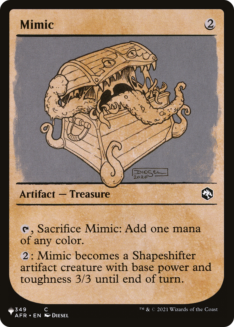 Mimic (LIST-AFR-349) - The List: (Showcase)