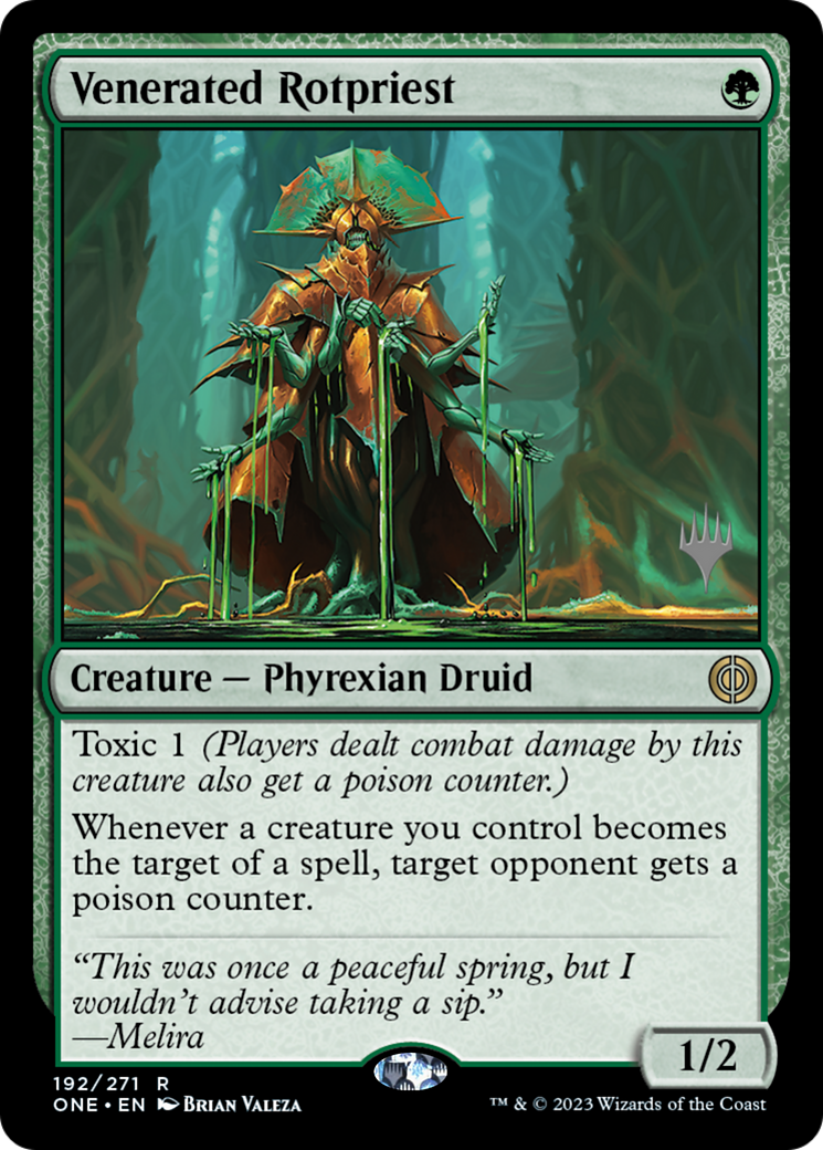 Venerated Rotpriest (PPONE-192P) - Phyrexia: All Will Be One Promos Foil