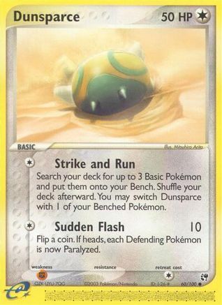 Dunsparce 060/100 - Sandstorm Reverse Holofoil