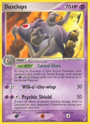 Dusclops 017/100 - Crystal Guardians Reverse Holofoil
