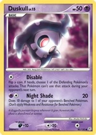Duskull 080/130 - Diamond and Pearl Reverse Holofoil