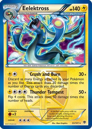 Eelektross (Team Plasma) 033/101 - Plasma Blast Reverse Holofoil