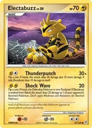 Electabuzz 081/130 - Diamond and Pearl Reverse Holofoil