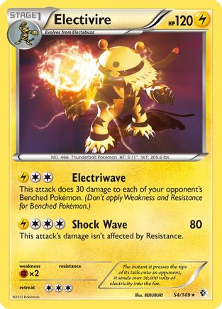 Electivire 054/149 - Boundaries Crossed Holofoil