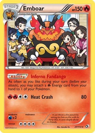 Emboar 027/113 - Legendary Treasures Reverse Holofoil