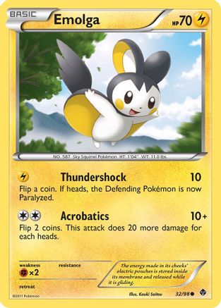 Emolga 032/98 - Emerging Powers Reverse Holofoil