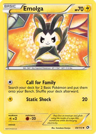 Emolga 049/113 - Legendary Treasures Reverse Holofoil