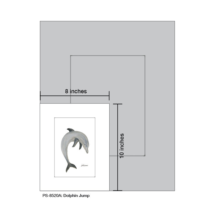 Dolphin Jump, Print (#8520A)