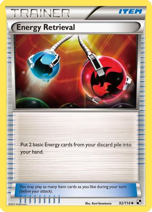 Energy Retrieval 092/114 - Black and White Reverse Holofoil