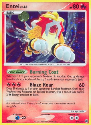 Entei 004/132 - Secret Wonders Holofoil