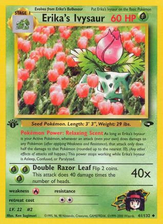 Erika's Ivysaur 041/132 - Gym Challenge 1st Edition