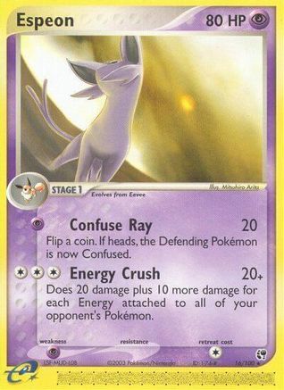 Espeon 016/100 - Sandstorm Reverse Holofoil