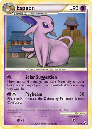 Espeon 002/90 - Undaunted Holofoil