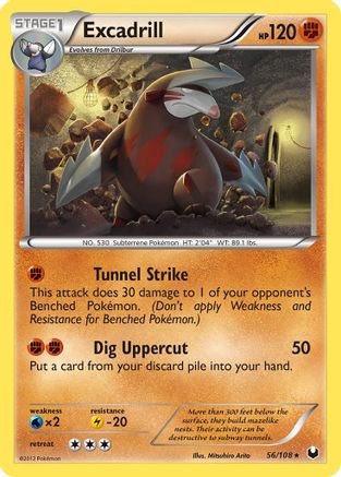 Excadrill 056/108 - Dark Explorers Reverse Holofoil